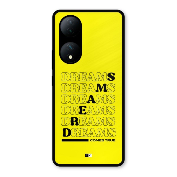 Dreams Comes True Metal Back Case for Vivo T2