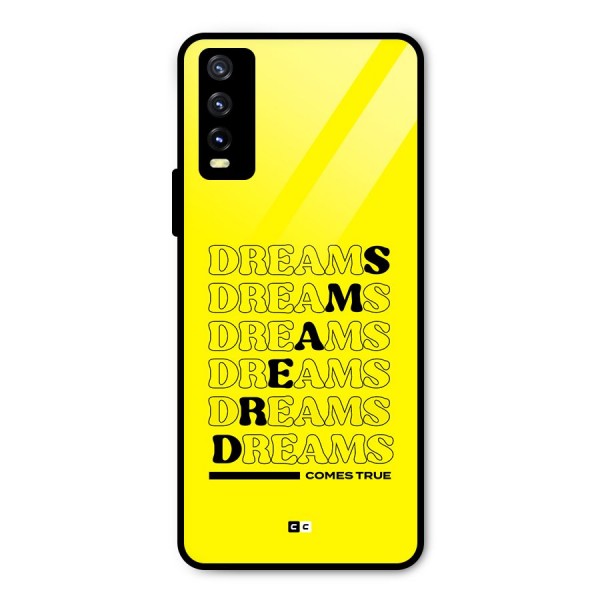 Dreams Comes True Metal Back Case for Vivo Y20 2021