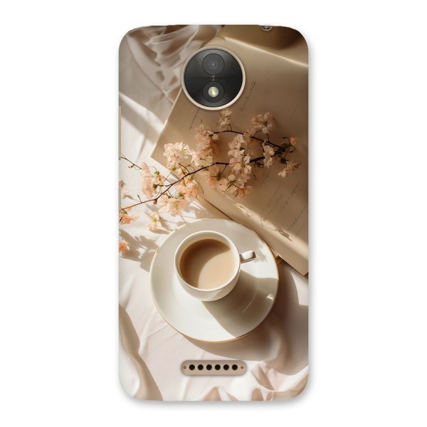 Early Morning Tea Back Case for Moto C Plus