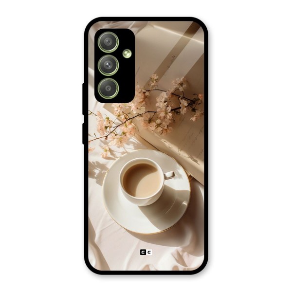 Early Morning Tea Glass Back Case for Galaxy A54