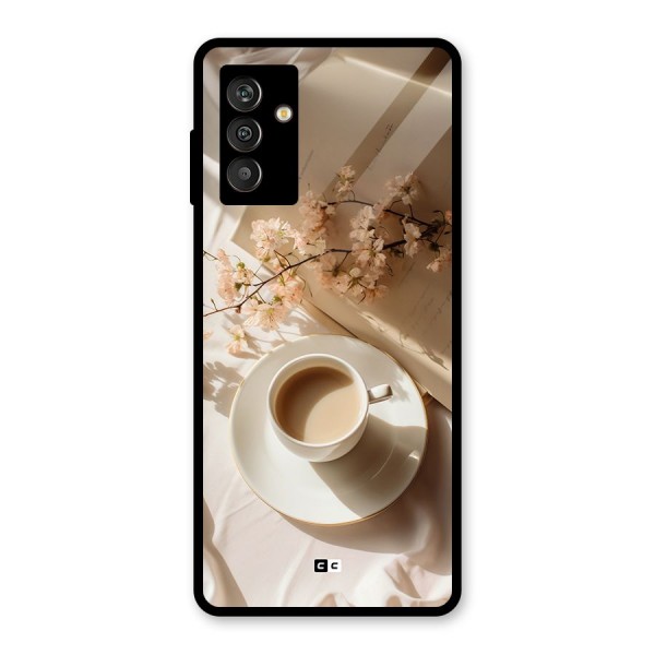 Early Morning Tea Glass Back Case for Galaxy M13