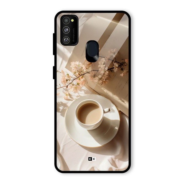 Early Morning Tea Glass Back Case for Galaxy M21