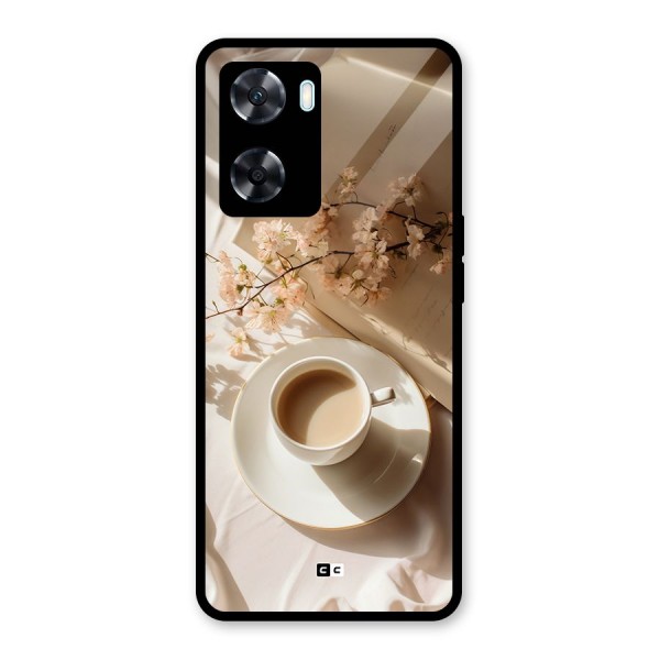 Early Morning Tea Glass Back Case for Oppo A77s