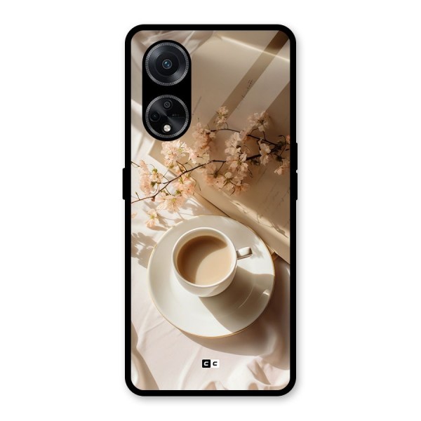 Early Morning Tea Glass Back Case for Oppo F23