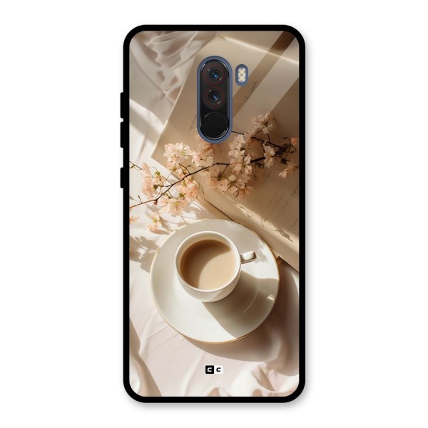 Early Morning Tea Glass Back Case for Poco F1