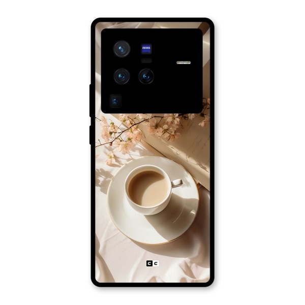 Early Morning Tea Glass Back Case for Vivo X80 Pro