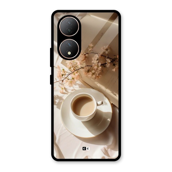 Early Morning Tea Glass Back Case for Vivo Y100