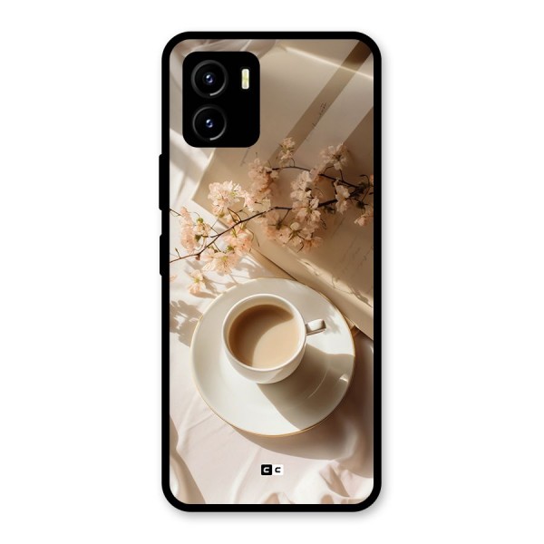 Early Morning Tea Glass Back Case for Vivo Y15s