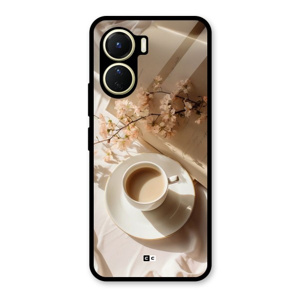 Early Morning Tea Glass Back Case for Vivo Y16