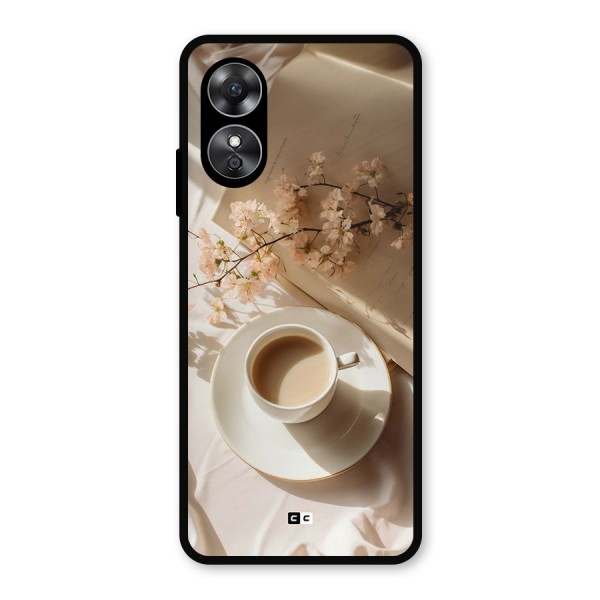 Early Morning Tea Metal Back Case for Oppo A17