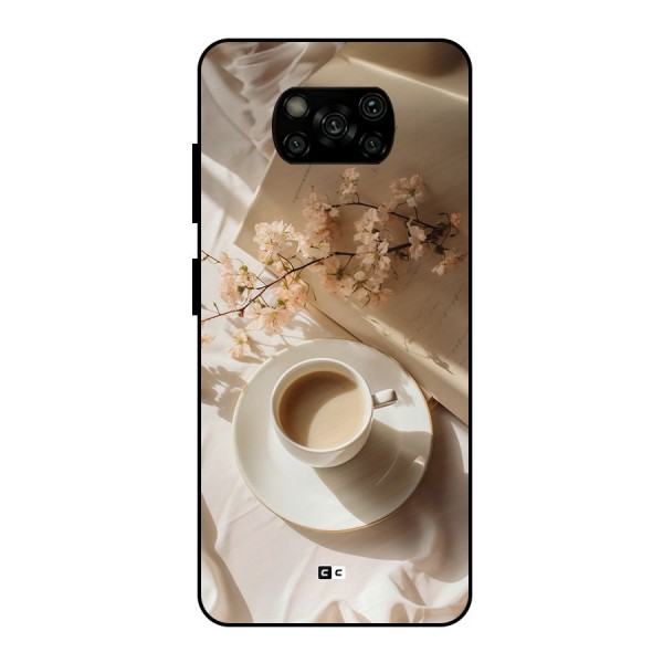 Early Morning Tea Metal Back Case for Poco X3