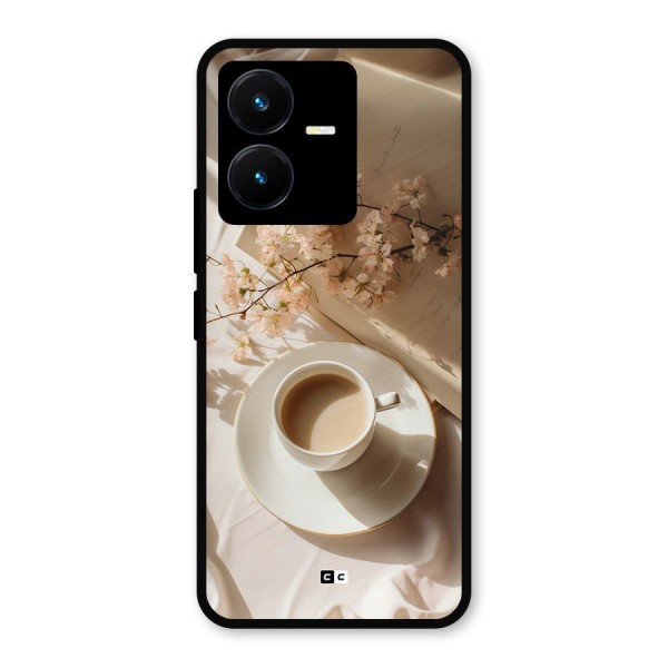 Early Morning Tea Metal Back Case for Vivo Y22s