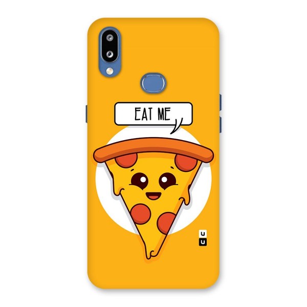 Eat Me Cute Pizza Slice Back Case for Galaxy M01s