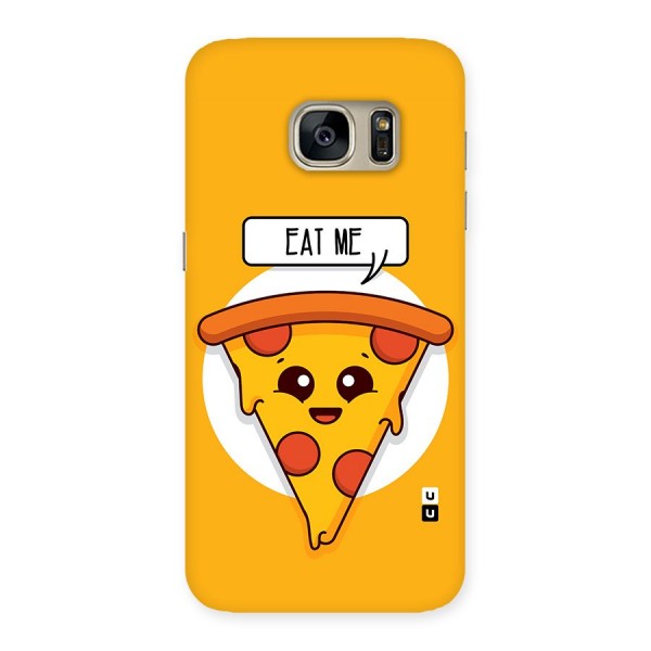 Eat Me Cute Pizza Slice Back Case for Galaxy S7