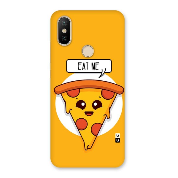 Eat Me Cute Pizza Slice Back Case for Mi A2