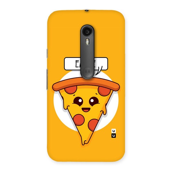 Eat Me Cute Pizza Slice Back Case for Moto G3