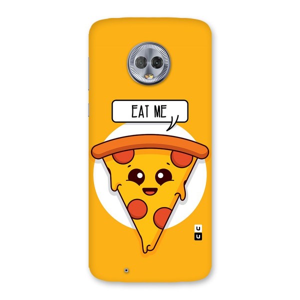 Eat Me Cute Pizza Slice Back Case for Moto G6