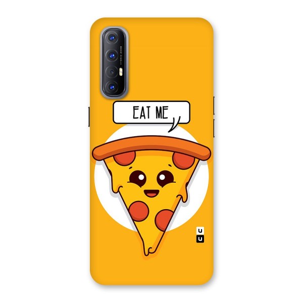 Eat Me Cute Pizza Slice Glass Back Case for Reno3 Pro