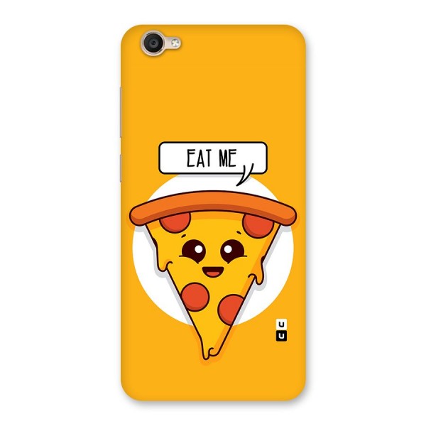 Eat Me Cute Pizza Slice Back Case for Vivo Y55s