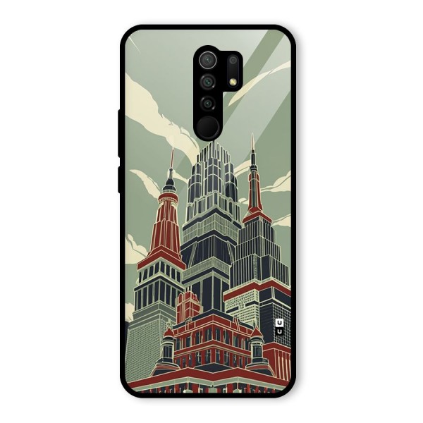 Edo Arc Glass Back Case for Redmi 9 Prime