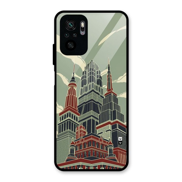 Edo Arc Glass Back Case for Redmi Note 10S