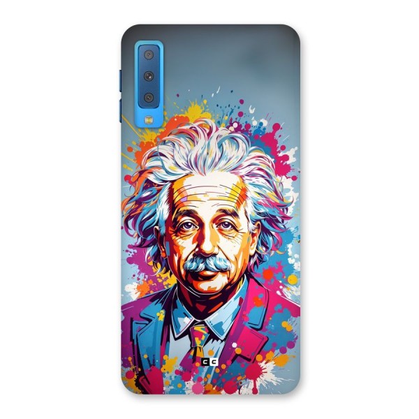 Einstein illustration Back Case for Galaxy A7 (2018)