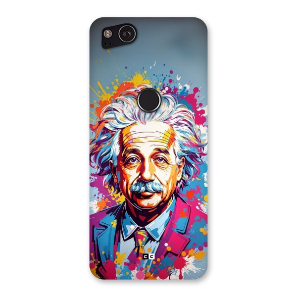 Einstein illustration Back Case for Google Pixel 2