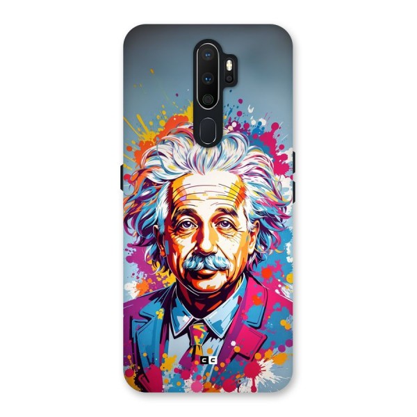 Einstein illustration Back Case for Oppo A5 (2020)