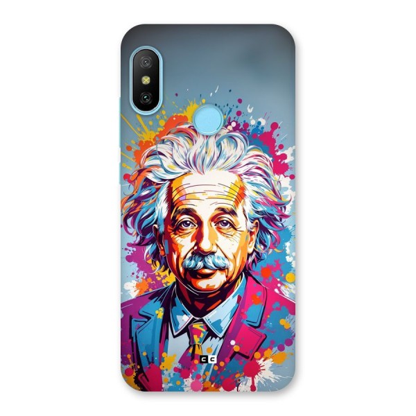 Einstein illustration Back Case for Redmi 6 Pro