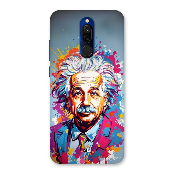 Einstein illustration Back Case for Redmi 8