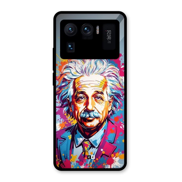 Einstein illustration Glass Back Case for Mi 11 Ultra