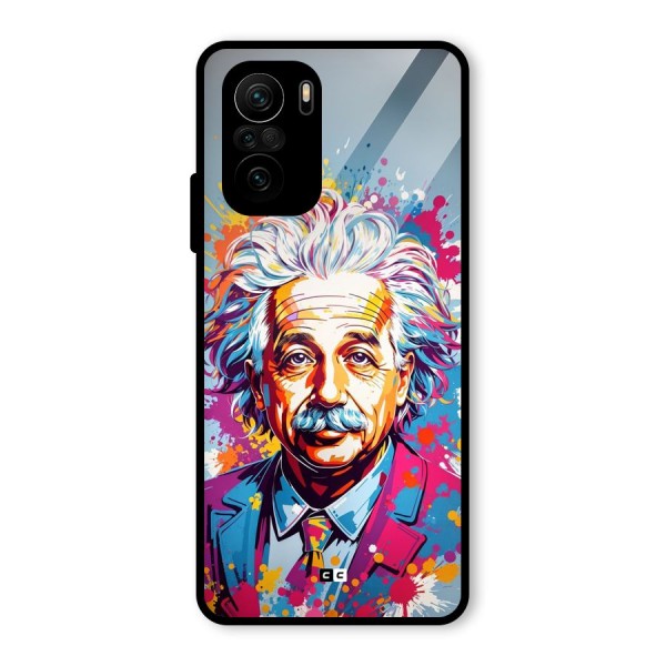 Einstein illustration Glass Back Case for Mi 11x