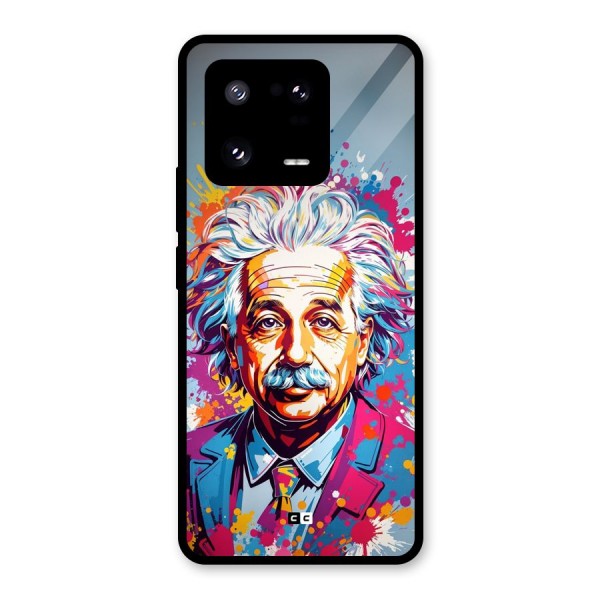 Einstein illustration Glass Back Case for Xiaomi 13 Pro