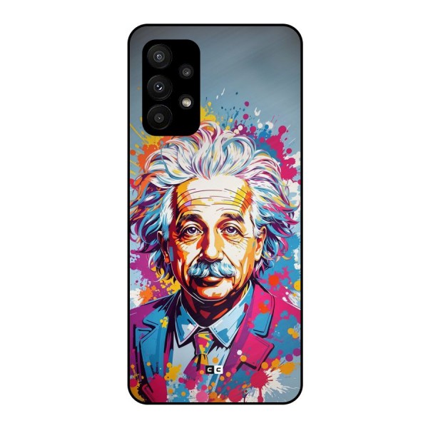 Einstein illustration Metal Back Case for Galaxy A23