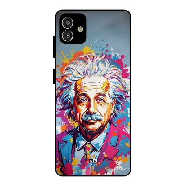 Einstein illustration Metal Back Case for Galaxy M13 5G