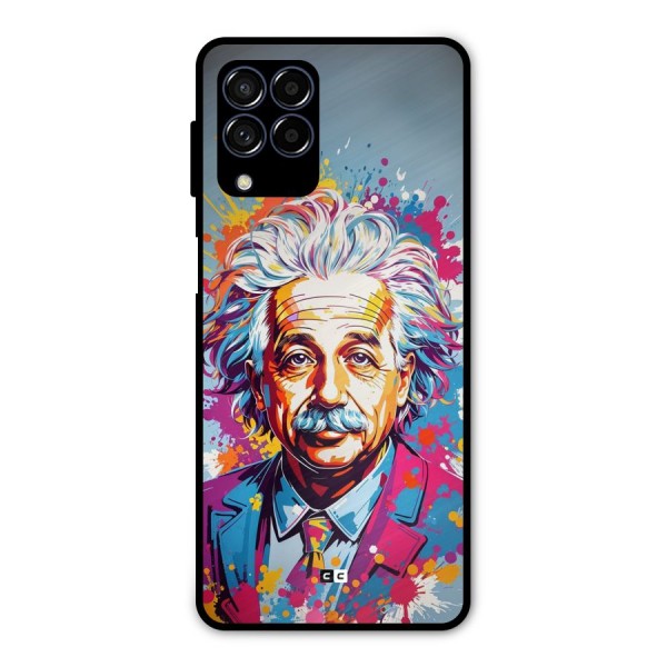 Einstein illustration Metal Back Case for Galaxy M53 5G