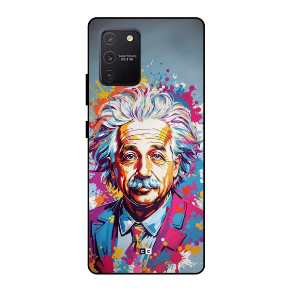 Einstein illustration Metal Back Case for Galaxy S10 Lite