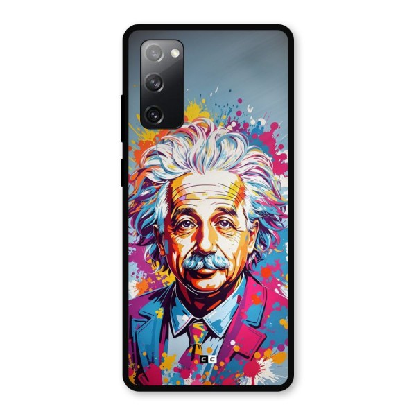 Einstein illustration Metal Back Case for Galaxy S20 FE