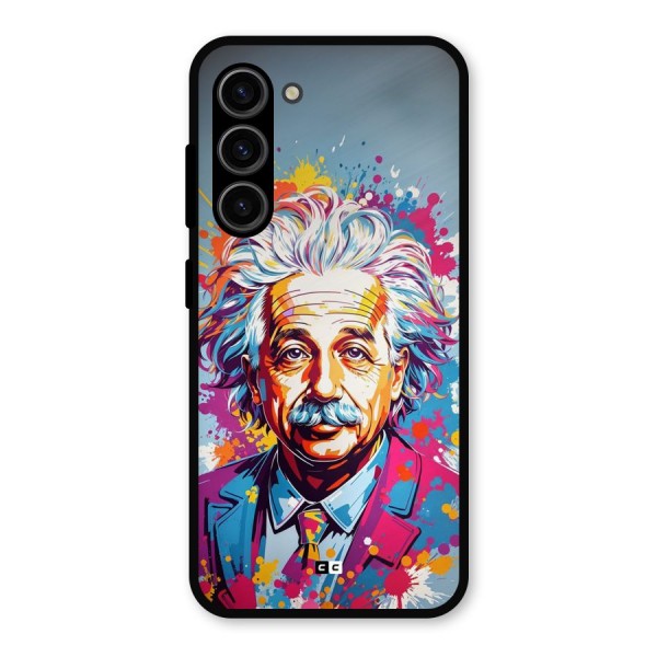 Einstein illustration Metal Back Case for Galaxy S23