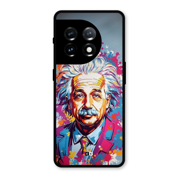 Einstein illustration Metal Back Case for OnePlus 11