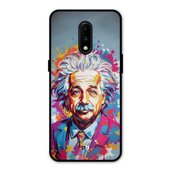 Einstein illustration Metal Back Case for OnePlus 7