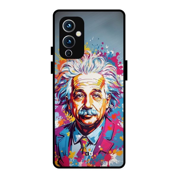 Einstein illustration Metal Back Case for OnePlus 9