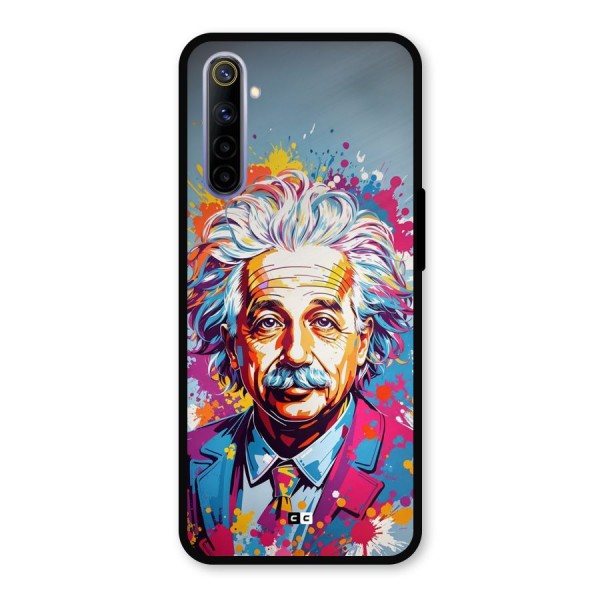 Einstein illustration Metal Back Case for Realme 6