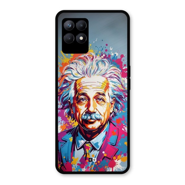 Einstein illustration Metal Back Case for Realme 8i