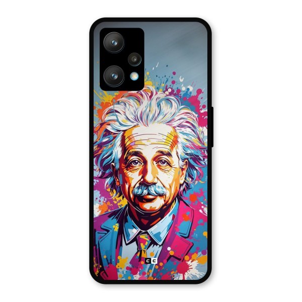 Einstein illustration Metal Back Case for Realme 9