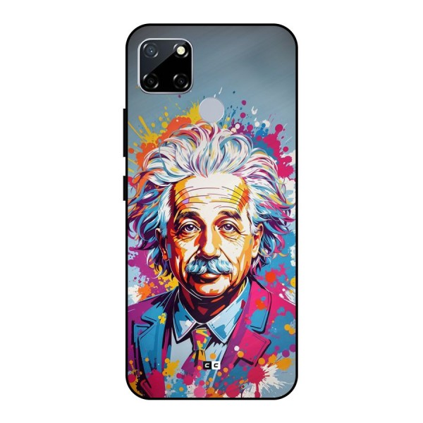 Einstein illustration Metal Back Case for Realme Narzo 20