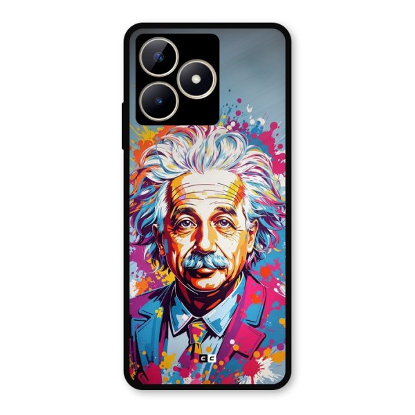 Einstein illustration Metal Back Case for Realme Narzo N53