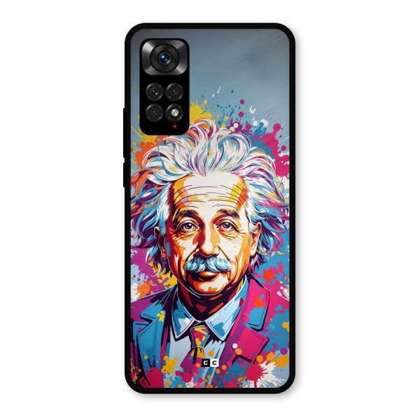 Einstein illustration Metal Back Case for Redmi Note 11