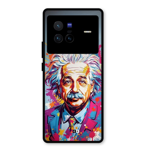 Einstein illustration Metal Back Case for Vivo X80