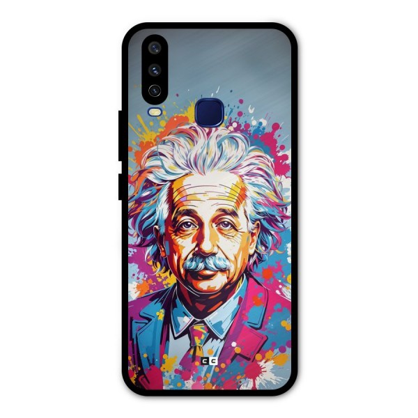 Einstein illustration Metal Back Case for Vivo Y12